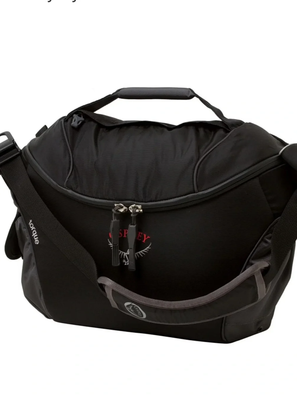 Osprey Torque Black Courier Messenger Laptop bag Travel Bag 1200 cu in